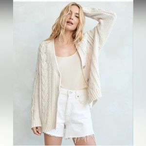 Jenni Kayne Cotton Cable Cardigan